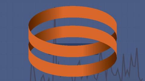 IQSS logo on a blue-tinted line graph background