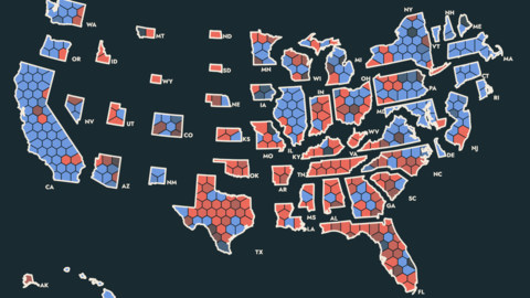 US Congressional district election map