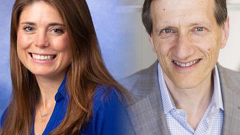 Composit image of Elizabeth Jackson and Gary King