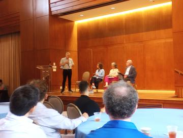 Dataverse 2025 attendees watch a discussion panel