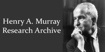 Headshot of Henry Murray next to the text "Henry A Murray Research Archive"
