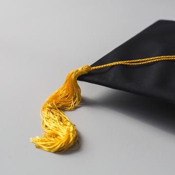 Closeup of graduation cap