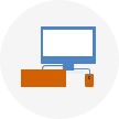 Icon of a desktop computer