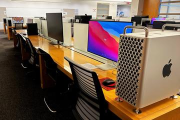 Concourse lab with Mac Pro in foreground