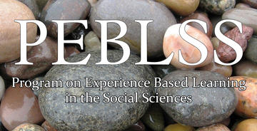PEBLSS name overlaid on a photo of rocks