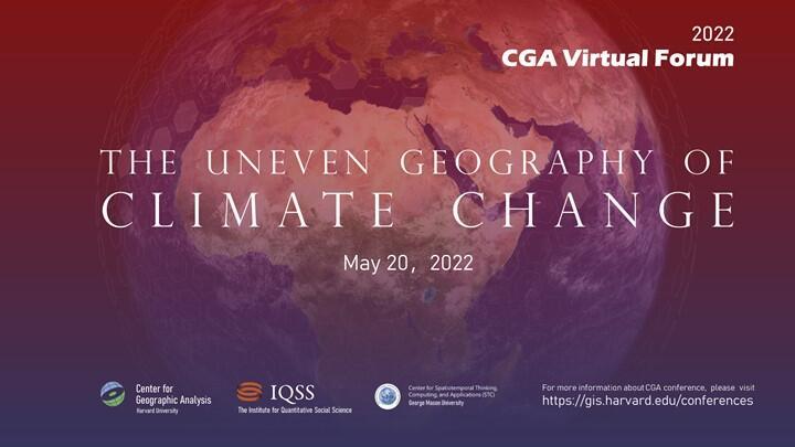 Globe with title The Uneven Geography of Climate Change