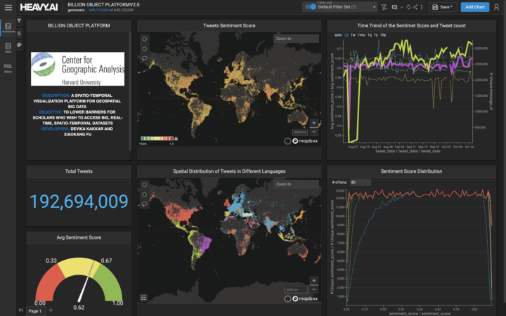 Billion Object Platform screenshot