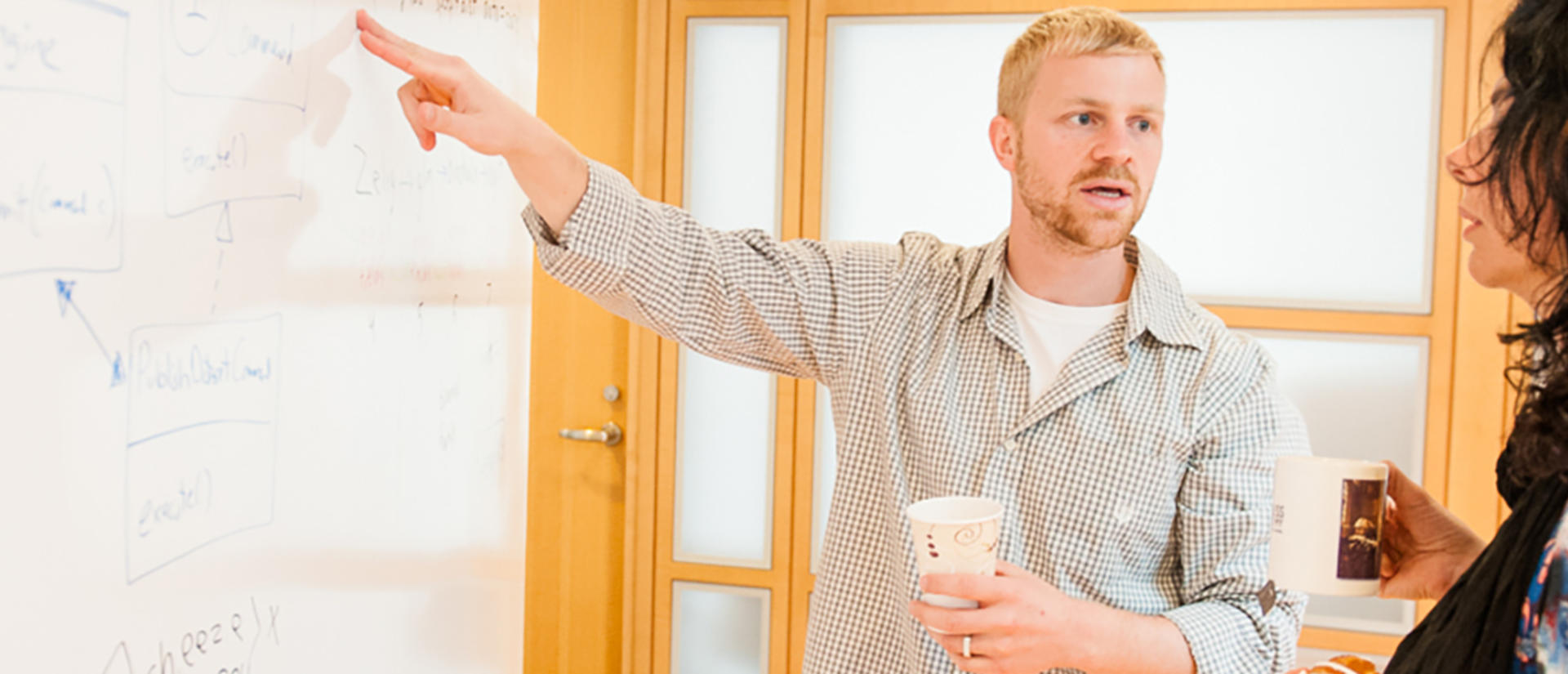 discussion at whiteboard