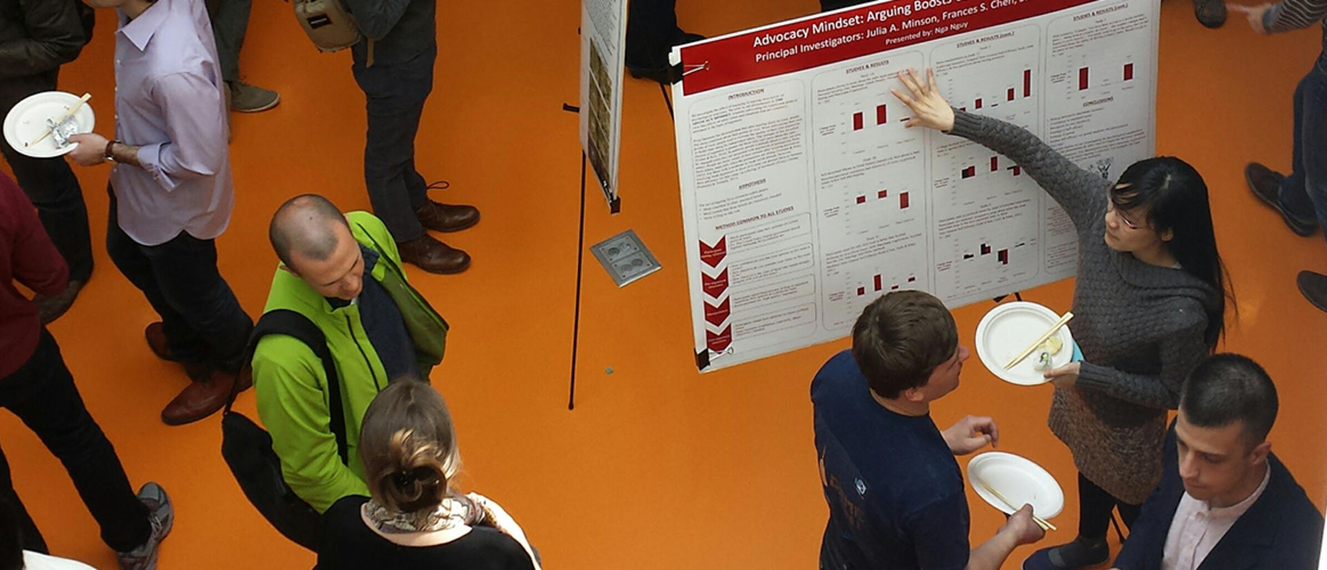 students at poster session