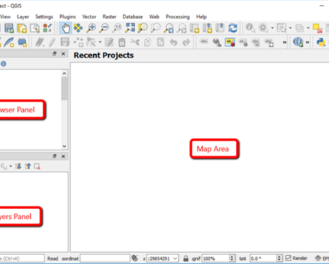 Screenshot of QGIS